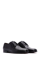 Men's Black Leather Printed Classic Leather Shoes | Derimod