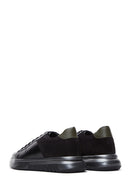 Men's Black Leather Thick Soled Sneaker | Derimod