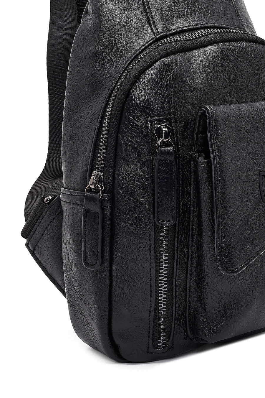 Men's Black Crossbody Bag