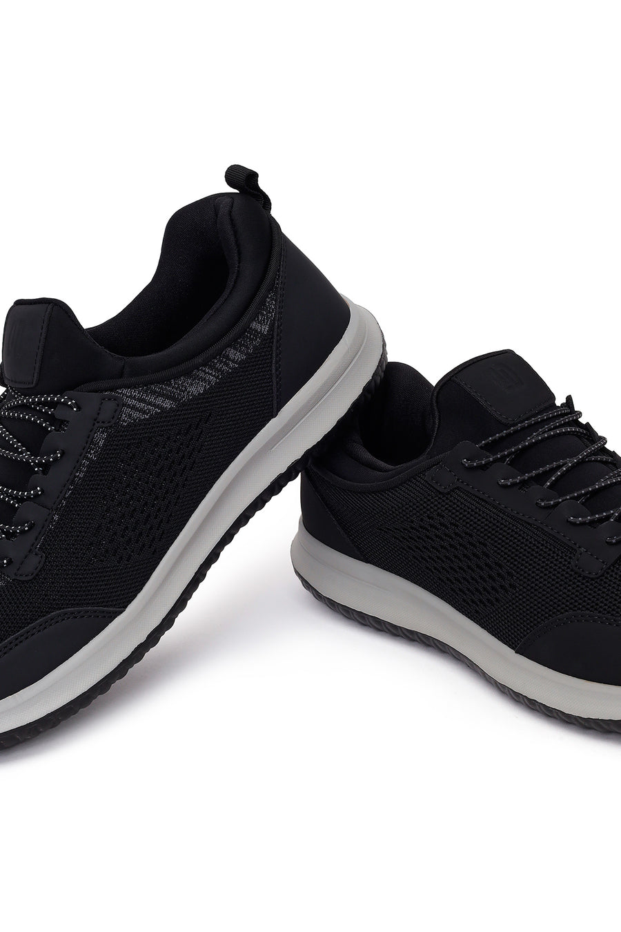 Derimod Zero Male Black Lace-Up Fabric Sneaker