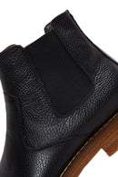 Male Black Leather Casual Chelsea Boots | Derimod
