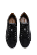 Men's Black Leather Sneaker | Derimod