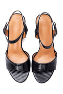 Women's Black Thick Heeled Sandals | Derimod