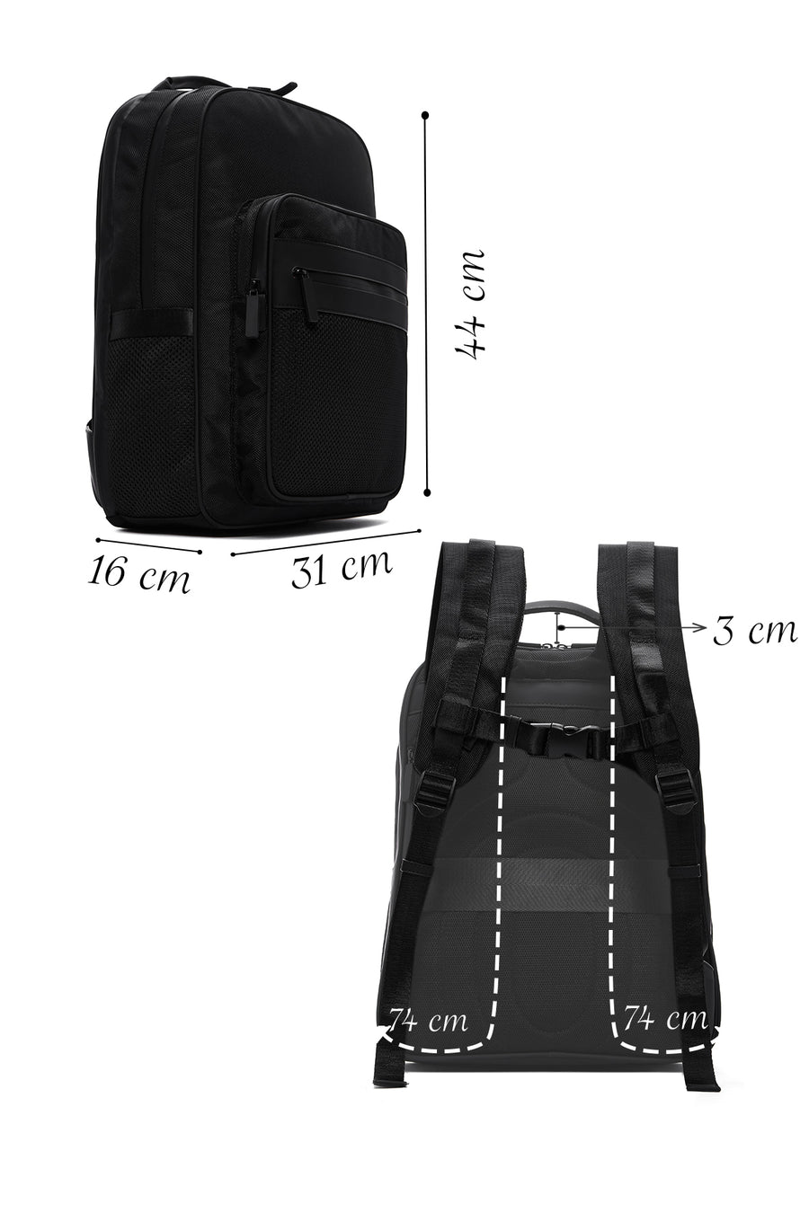 Men's Black Backpack