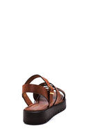Women's Leather Braided Bodrum Sandals | Derimod