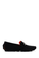 Men's Black Suede Leather Loafer | Derimod