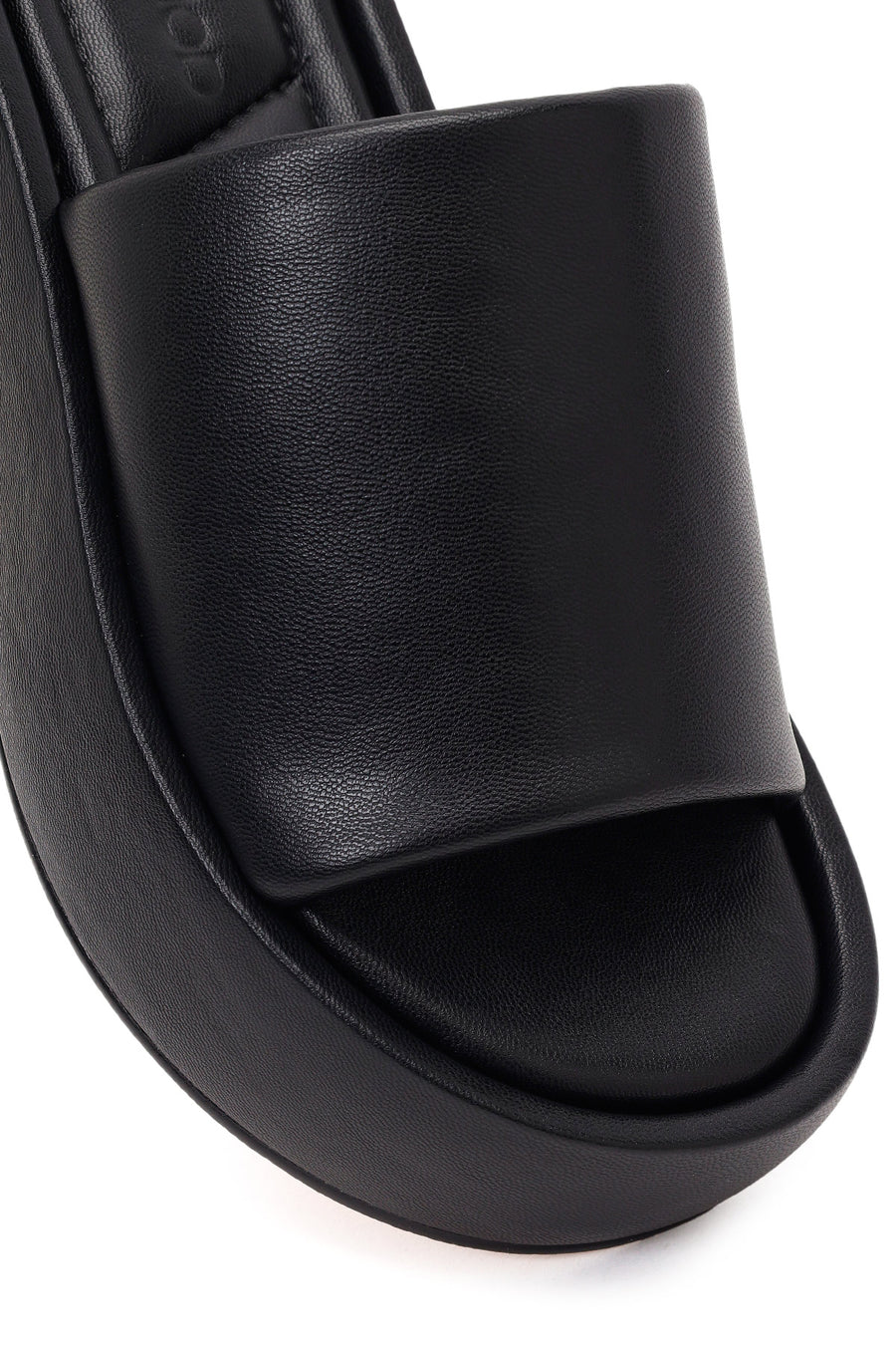 Women's Black Thick Soled Slippers