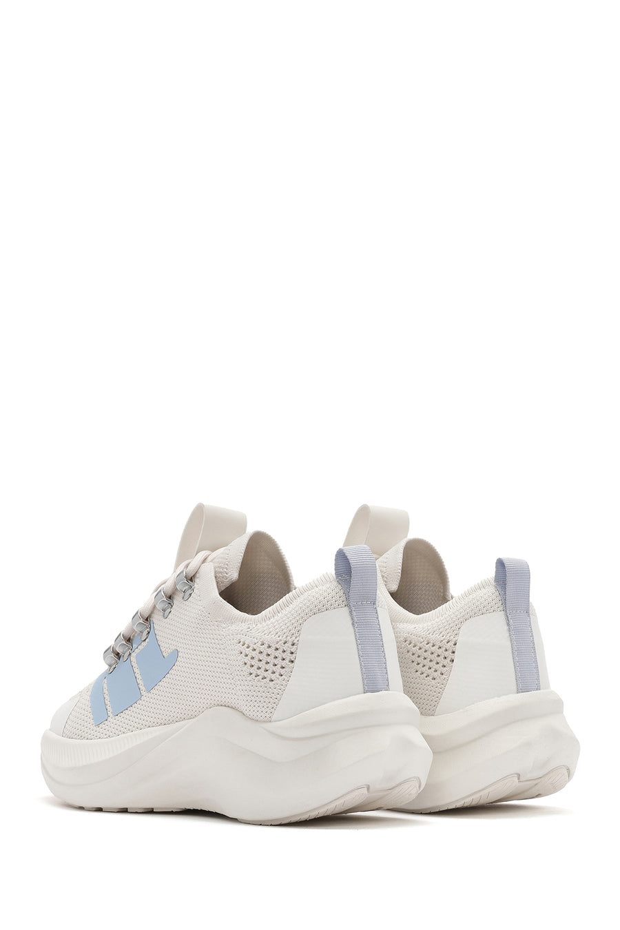 Derimod Zero Kadın Gri Kalın Tabanlı Bağcıklı Kumaş Sneaker