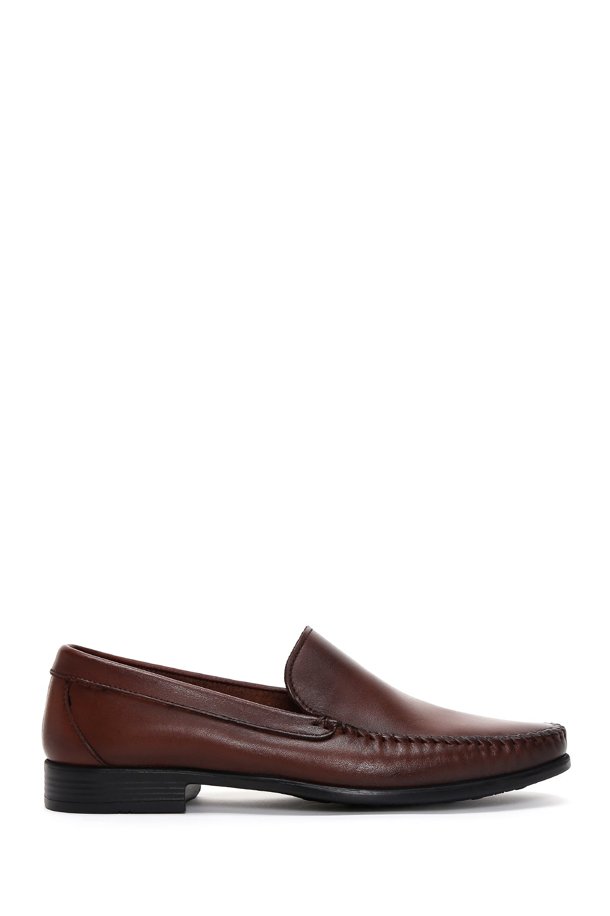 Erkek Kahverengi Deri Casual Loafer