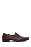 Erkek Kahverengi Deri Casual Loafer | Derimod