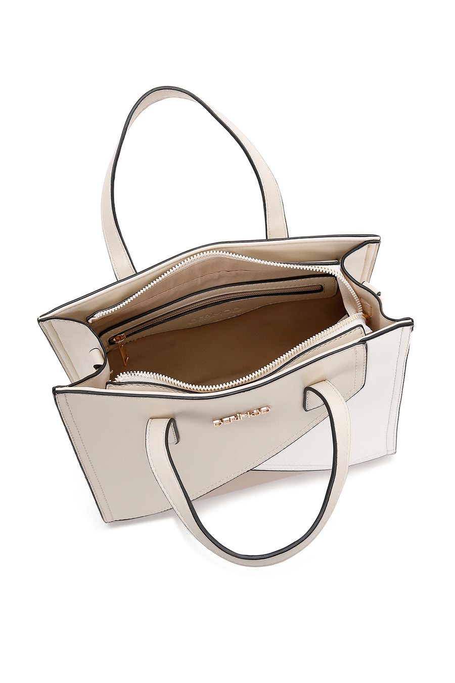Women's Cream Long Strap Shoulder Bag