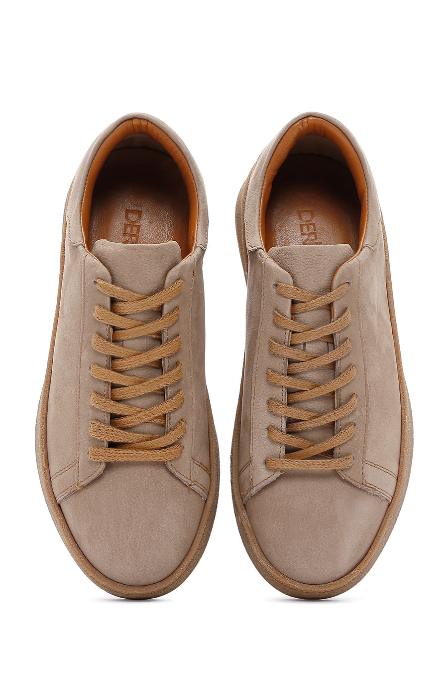 Men's Beige Nubuck Leather Sneaker