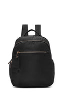 Women's Black Fabric Backpack | Derimod