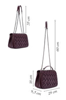 Women's Burgundy Long Strap Crossbody Bag | Derimod