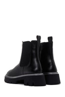 Women's Black Zippered Thick Soled Boots | Derimod