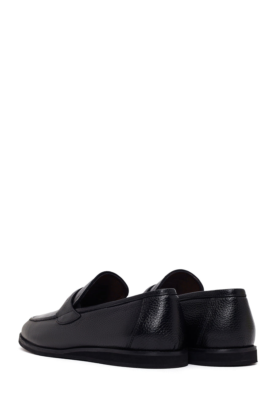 Male Black Leather Classic Loafer