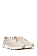 Erkek Bej Deri Sneaker | Derimod
