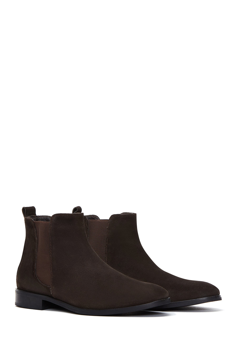 Men's Brown Suede Leather Chelsea Boots