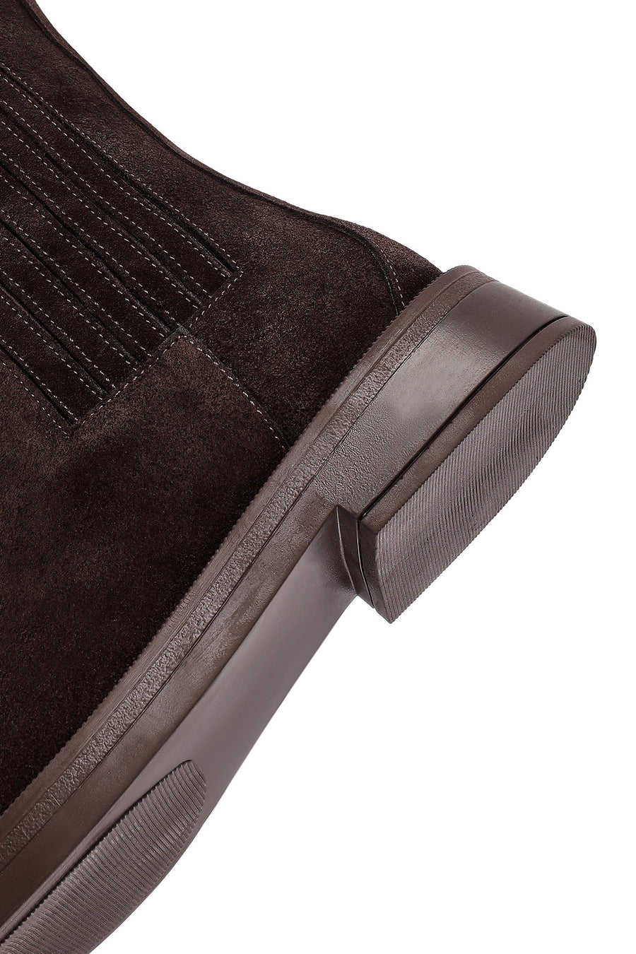Woman Brown Suede Chelsea Boots