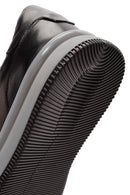 Men's Black Lace-up Leather Sneaker | Derimod