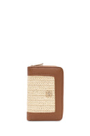 Women's Brown Braided Wallet | Derimod