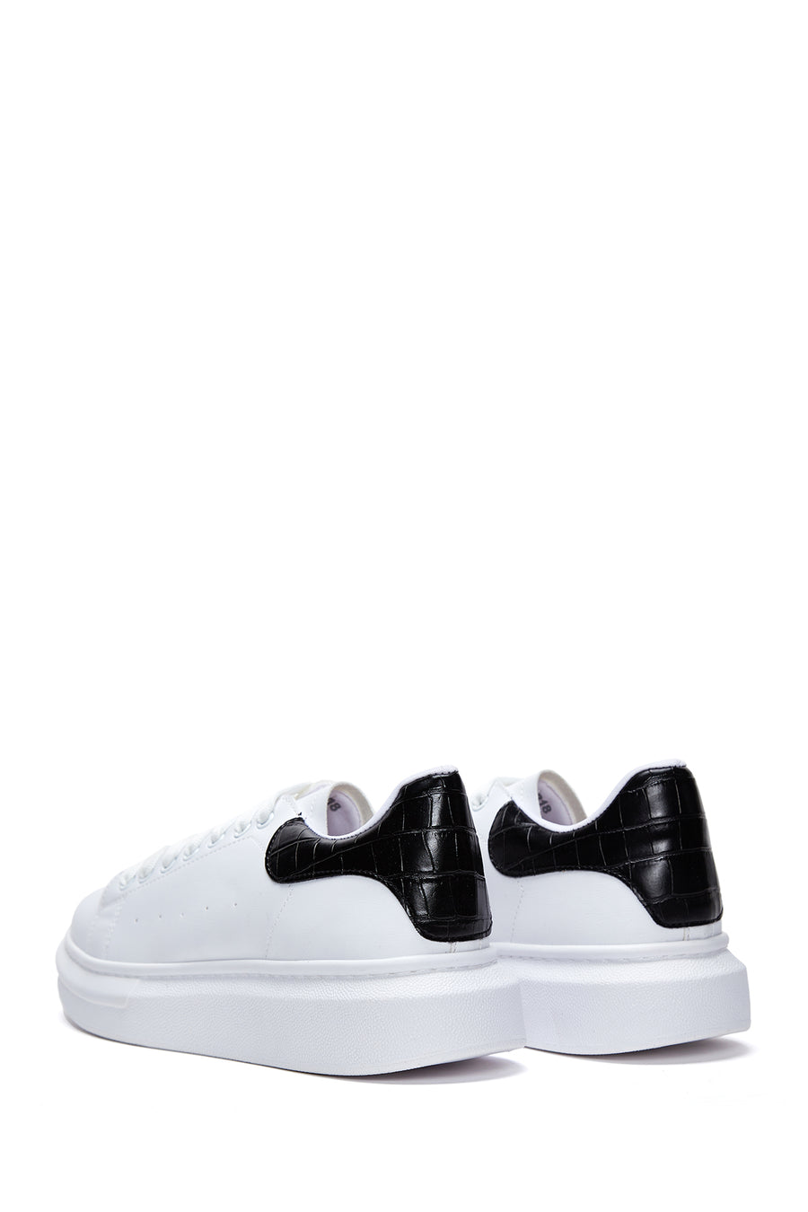 Erkek Beyaz Kalın Tabanlı Sneaker