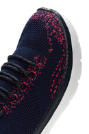 Kadın Lacivert Desenli Kumaş Sneaker | Derimod