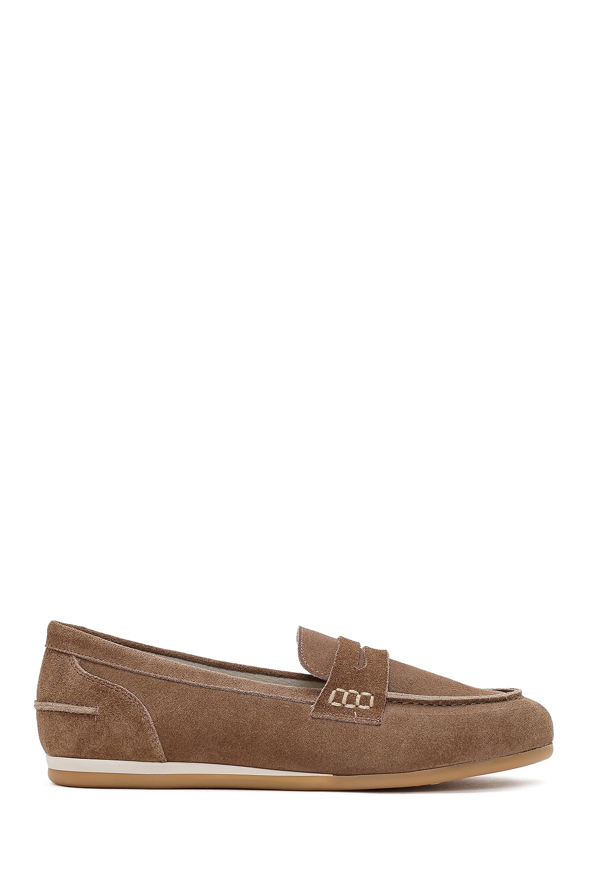 Women's Mink Suede Leather Loafer 26PFD370910 | Derimod