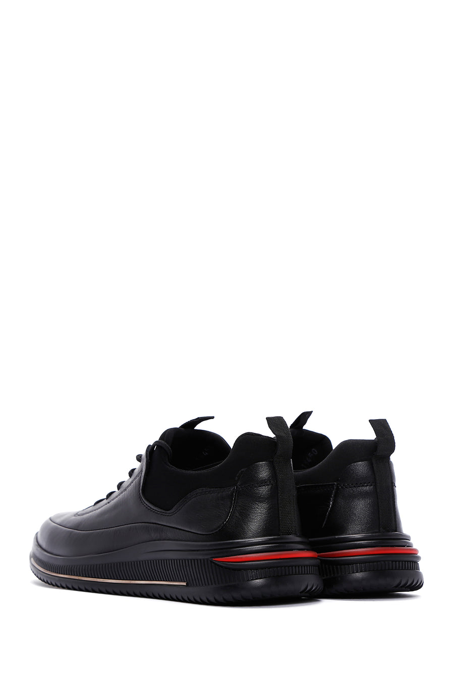 Men's Black Leather Sneaker