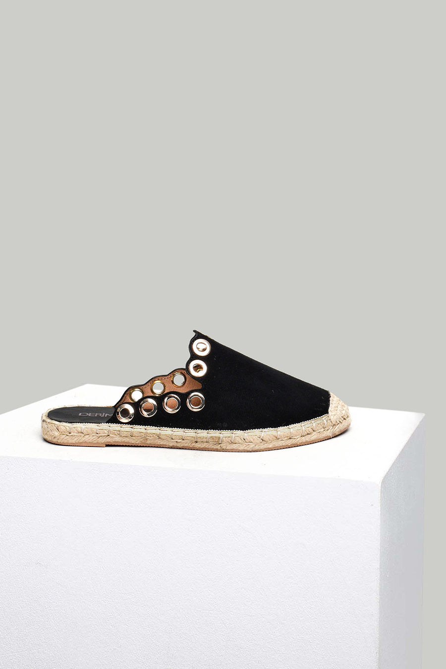 Black Women's Espadrille Slippers