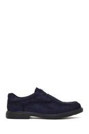 Male Navy Lace-up Suede Casual Shoes | Derimod