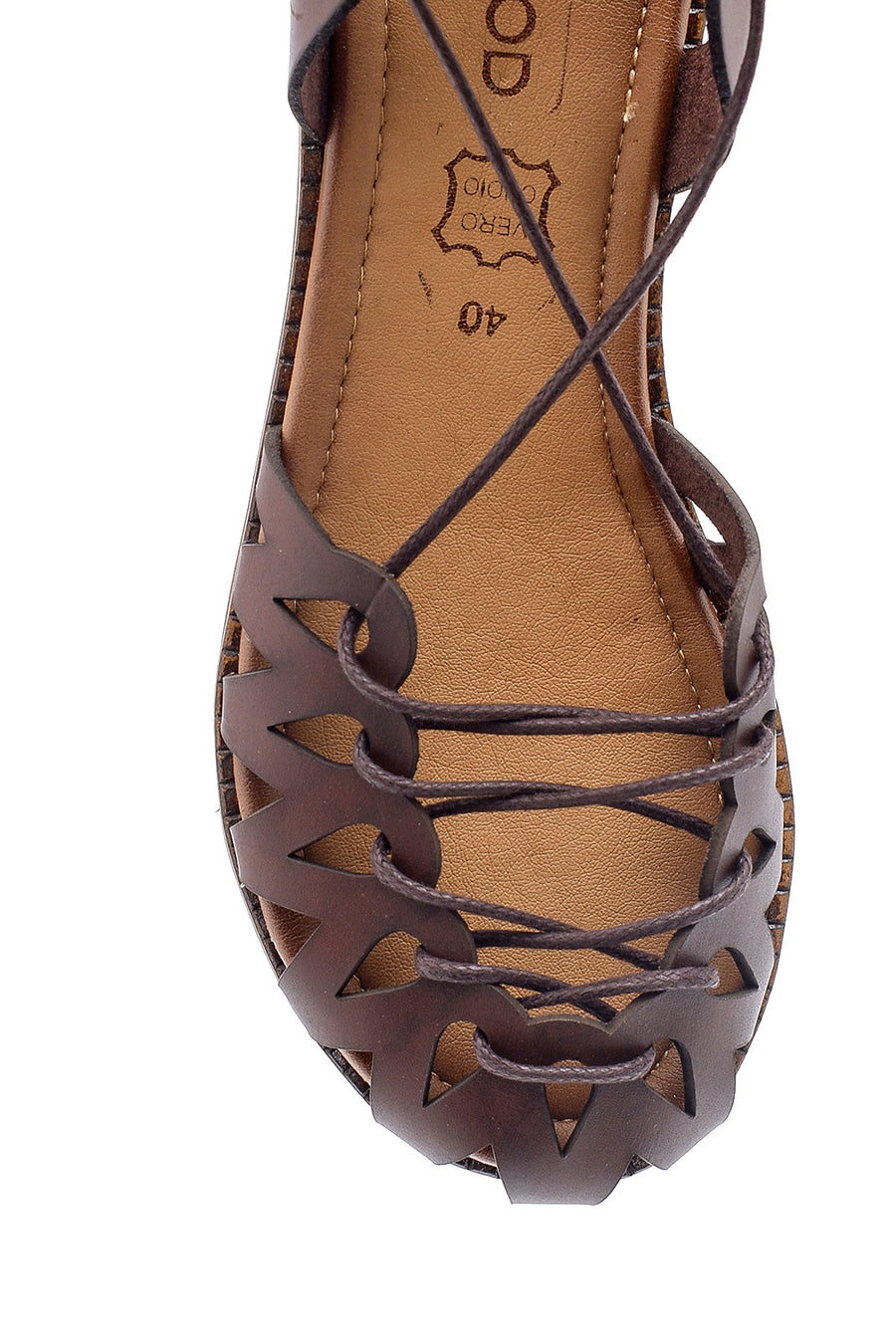 Women's Leather Rope Detailed Sandals