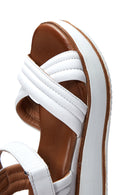 Women's Leather Wedge Heel Sandals | Derimod