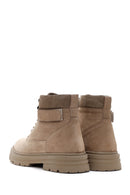 Men's Beige Nubuck Leather Casual Boots | Derimod