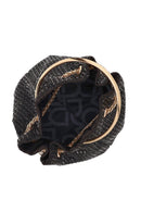 Woman Black Long Chain Strap Embellished Mini Evening Bag | Derimod