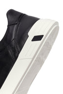 Male Black Lace-Up Leather Sneaker | Derimod
