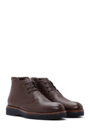 Men's Brown Leather Casual Boots | Derimod