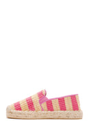 Women's Pink Straw Espadrilles | Derimod