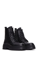 Women's Black Zippered Boots | Derimod