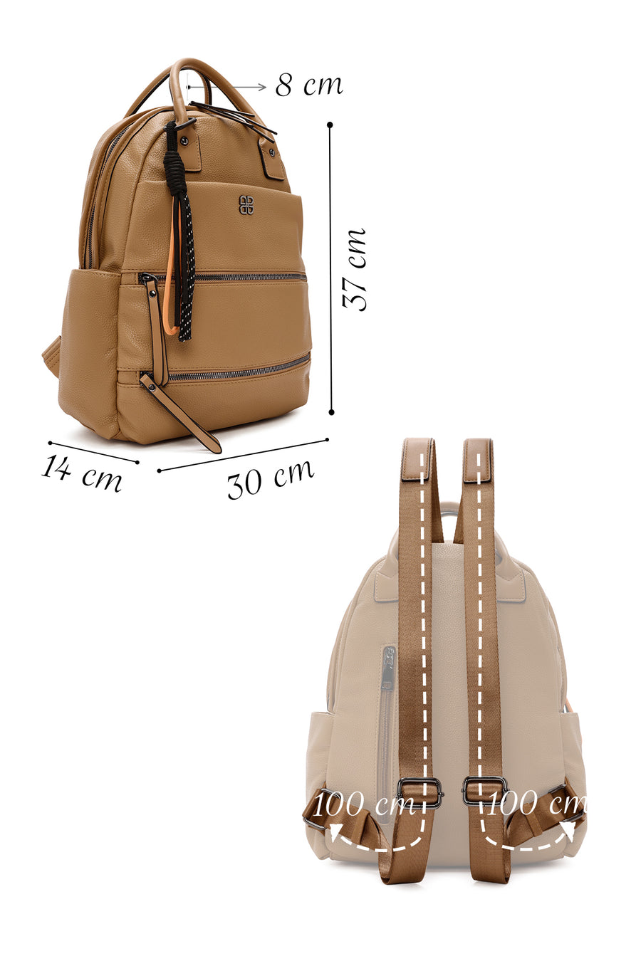 Women's Tan Backpack