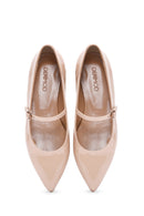 Women's Powder Patent Leather Ballerinas | Derimod