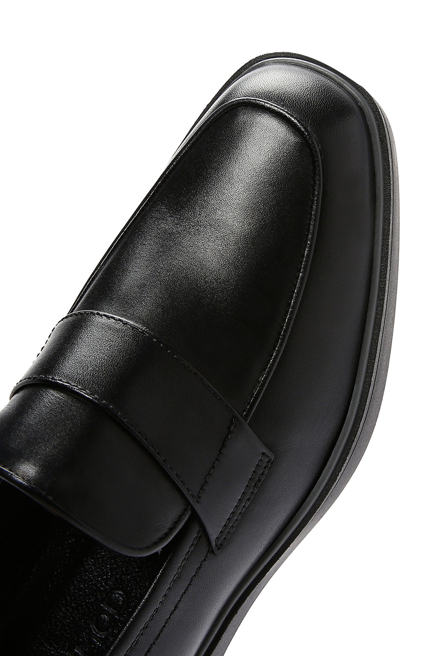 Men's Black Leather Casual Loafer