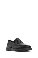 Erkek Siyah Deri Casual Loafer | Derimod