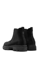 ACBC x Derimod Men's Black Suede Leather Chelsea Boots | Derimod