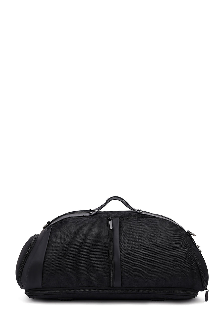 D-Pack Men's Black Long Strap Fabric Travel Bag