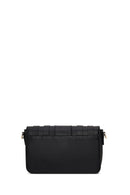 Woman Black Long-Strap Knit Crossbody Bag | Derimod