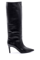 Women's Leather Heeled Boots | Derimod