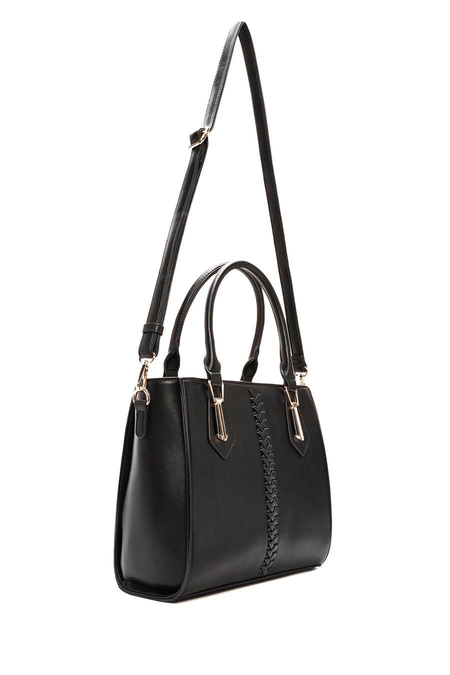 Women's Black Long Strap Shoulder Bag