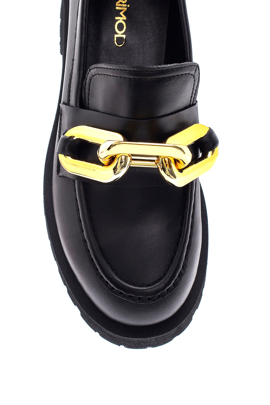 Kadın Deri Zincirli Loafer
