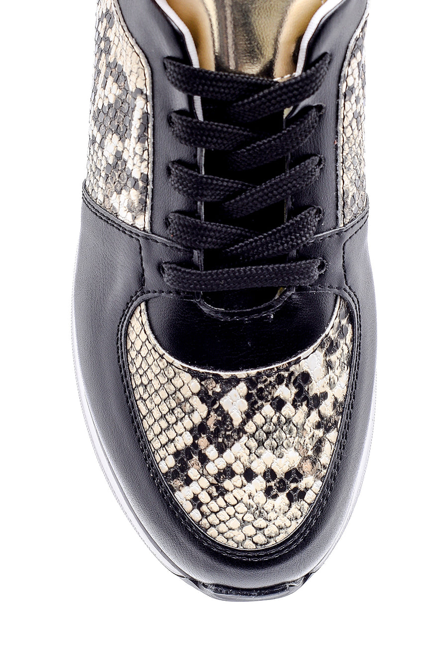 Kadn Yılan Derisi Detaylı Sneaker